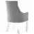 Brika Home Dining Chair in Light Gray (Set of 2) Perspective: left