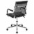 Scranton & Co Mid Back Leather Mesh Executive Swivel Office Chair in Black Perspective: left