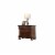Galaxy Home Baltimore Wood Nightstand with Hidden Jewelry Drawer in Dark Walnut Perspective: left