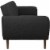 Levan Home Stylish Linen Sleeper Sofa in Dark Gray Perspective: left