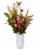 The Amaranth Vase - 10  Smarter Vase for Floral Care in White Diamond Perspective: left