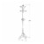 Monarch Specialties I 3179 17 x 17 x 73 in. Coat Rack - Grey Wood Traditional Style Perspective: left