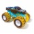 Spin Master Monster Jam Mud Blasters™ Blue Thunder Color Change Toy Truck Perspective: left