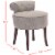 SAFAVIEH Georgia Vanity Stool Stone Perspective: left
