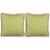 SAFAVIEH Sweet Sorona Pillow Set of 2 Green Perspective: left