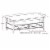 Atlin Designs 2-Drawers Coffee Table in Distressed Gray Perspective: left