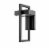 Z-Lite 566M-BK-LED Luttrel 15-Inch Modern Outdoor Metal Sconce Wall Light, Black Perspective: left