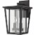Z-Lite Seoul 2 Light 15  Clear Glass Aluminum Outdoor Wall Sconce in Black Perspective: left
