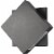Z-Lite Quadrate 9  Sand Blast Glass Aluminum Outdoor LED Wall Sconce in Black Perspective: left