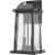 Z-Lite Millworks 2 Light Clear Glass Aluminum Outdoor Wall Sconce in Black Perspective: left