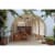 Z-Lite Talbot 3 Light 22  Seedy Glass Stainless Steel Outdoor Pendant in Bronze Perspective: left