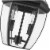 Z-Lite Westover 2 Light Clear Glass Brass Outdoor Chain Mounted Pendant in Black Perspective: left