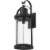 Z-Lite Roundhouse 32  Seedy Glass Aluminum Outdoor Wall Sconce in Black Perspective: left