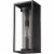 Z-Lite Dunbroch 18"" Clear Glass Aluminum Outdoor Wall Sconce in Black Perspective: left