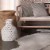Jamie Young Co Small Coastal Ceramic Porous Vase in Matte White Perspective: left