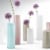 Jamie Young Co Gwendolyn Coastal Glass Hand Blown Vases in White (Set of 3) Perspective: left