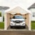 Caravan Canopy 10ft x 20ft Mega Domain Carport Sidewall Kit Perspective: left
