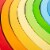 Bigjigs Toys Wooden Stacking Rainbow - Large Perspective: left