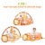 Costway 3 in 1 Cartoon Lion Baby Infant Activity Gym Play Mat w Hanging Toys Ocean Ball Perspective: left