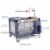 Costway Foldable Baby Crib Playpen Playard Pack Travel Infant Bassinet Bed Music Gray Perspective: left