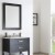 Vinnova Florence 30 Bathroom Vanity Framed Wall Mirror in Espresso Perspective: left