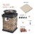 Patio Propane Burning Fire Bowl Column W/ Cover 40,000 BTU & Lava Rocks Perspective: left