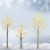 Costway 4ft Pre-lit White Twig Birch Tree for Christmas Holiday w/ 48 LED Lights Perspective: left