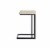 Sunpan Boone 26  Faux Leather and Steel Counter Stool in Cream-Black (Set of 2) Perspective: left