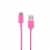 CELLCandy Braided Charge and Sync USB-to-Micro USB Cable - Pink / Purple Perspective: left
