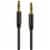 CELLCandy 3.5mm Stereo Auxiliary Audio Cable - Black Perspective: left