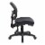 Scranton & Co Contemporary Fabric Ergonomic Task Office Chair in Black Perspective: left