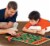NFL® Denver Broncos Checkers Board Game Perspective: left