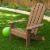 KidKraft Children's Adirondack Chair - Espresso Perspective: left