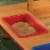 KidKraft Outdoor Children's Sandbox with Canopy - Navy & White Perspective: left
