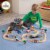 KidKraft Bucket Top Mountain Kids Wood Train Play Set - 61 Piece | 17826 Perspective: left