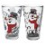 Zak! Designs Frosty the Snowman Glass Tumber Glassware Set Perspective: left
