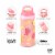 Zak! Designs Happy Fruit Stainless Steel Double Walled Water Bottle Perspective: left