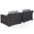 BEAUFORT 2 PC OUTDOOR WICKER SEATING SET WITH MIST CUSHION -  TWO OUTDOOR WICKER CHAIRS Perspective: left