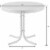 Furniture Retro Sturdy Steel Metal Patio End Table in Surf Green-Crosley Perspective: left