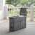 Crosley Catalina Wicker Patio Storage Arm Table in Gray Perspective: left
