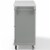 Crosley White Granite Top Kitchen Cart in Gray Perspective: left