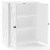 Crosley Clifton 2 Door Stackable Pantry in Distressed White Perspective: left