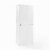 Crosley Clifton 4 Door Pantry in Distressed White Perspective: left