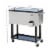 80qt Patio Portable Rolling Cooler Cart Stainless Steel Outdoor Ice Beer Chest Perspective: left