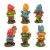 Juvale Happy Mini Gnome Figurines for Fairy Gardens (4 inches, Set of 6) Perspective: left