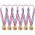 6-Pack 1st Place Gold Award Winner Medals w/ Ribbons 2.5  Diameter Perspective: left
