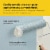 Purdy White Dove 9 In. x 3/8 In. Woven Fabric Roller Cover 144670092 Perspective: left