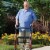 Graham Field Lumex Walkabout Lite Rollator with Seat - Burgundy Perspective: left