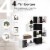 Slickblue 5-Tier Bookshelf Corner Ladder Bookcase with Storage Rack Perspective: left