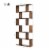 Slickblue 6 Tier S-Shaped Bookshelf Storage Display Bookcase Decor Z-Shelf Perspective: left